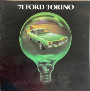 1971 Ford Torino 500 GT Cobra Brougham Dealer Sales Brochure Large Original