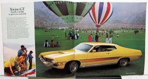 1971 Ford Torino 500 GT Cobra Brougham Dealer Sales Brochure Large Original