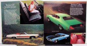 1971 Ford Torino 500 GT Cobra Brougham Dealer Sales Brochure Large Original