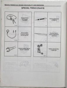 1996-1997 Isuzu Rodeo Driveability and Emissions Manual