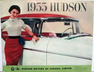 1955 Hudson Canadian Dealer Sales Brochure Hornet Hollywood Wasp
