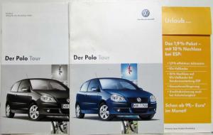 2007 Volkswagen VW The Polo Tour Sales Brochures - German Text