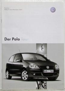 2007 Volkswagen VW The Polo Tour Sales Brochures - German Text