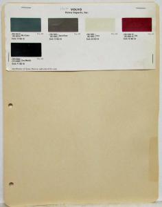 1962 Volvo Paint Chips