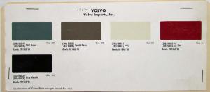 1962 Volvo Paint Chips