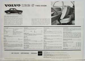 1962 Volvo 122S Two-Door Spec Sheet