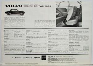 1962 Volvo 122S Two-Door Spec Sheet
