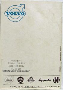 1965 Volvo Group Historical Background Small Format Brochure