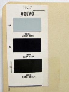 1967 Volvo Paint Chips