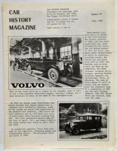 1968 Volvo Car History Magazine Article Reprint
