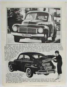 1968 Volvo Car History Magazine Article Reprint