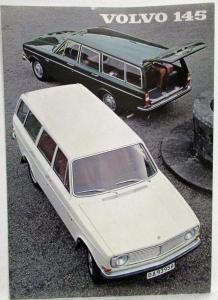 1968 Volvo 145 Tri-Fold Sales Brochure - German Text