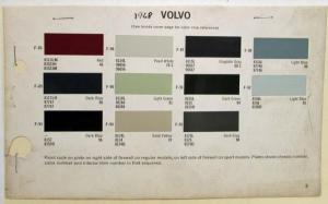 1968 Volvo Paint Chips