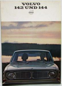 1968 Volvo 142 und 144 Sales Brochure - German Text