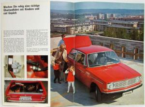 1968 Volvo 142 und 144 Sales Brochure - German Text