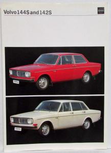 1968 Volvo 144S and 142S Spec Sheet