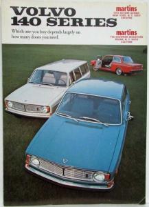 1969 Volvo 140 Series Which One You Buy Depends on How Many Doors Sales Brochure