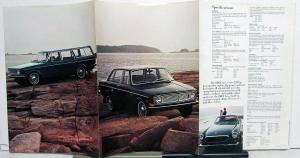 1970 Volvo 140 Series 164 1800E Folder Sales Brochure