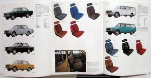 1971 Volvo 164 142 144 145 1800E Upholstery and Paint Colors Tri-fold Brochure