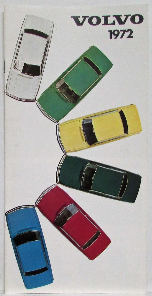 1972 Volvo 164 142/144 145 1800E & ES Upholstery & Paint Colors Brochure/Mailer