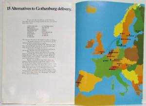 1972 Volvo European Delivery Sales Brochure