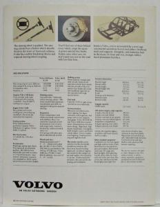 1974 Volvo Full Line Tri-Fold Brochure - 164E 142/144 145 142GL/144GL