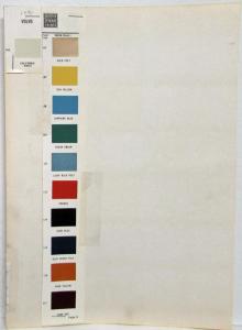 1974 Volvo Paint Chips