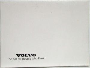 1975 Volvo The Car for People that Think Small Cardstock Sales Folder