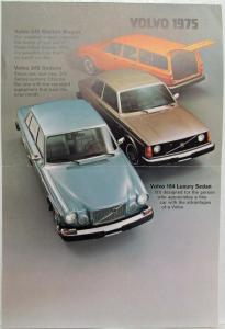 1975 Volvo The Car for People that Think Small Cardstock Sales Folder