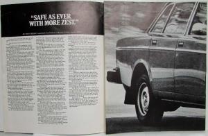 1975 Volvo 244 What the Experts Say Article Reprints Tri-Fold