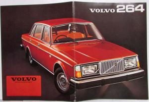 1975 Volvo 264 Sales Brochure with Variations Spec Sheet - Australian Market