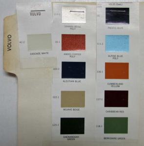 1976 Volvo Paint Chips