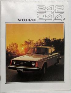 1976 Volvo 242 244 Sales Brochure