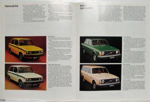 1976 Volvo Full Line Sales Brochure - UK Market - RH Drive
