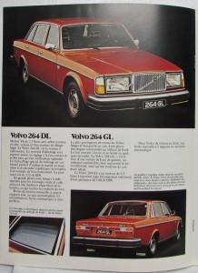 1976 Volvo 242 244 245 264 Sales Brochure - French Text
