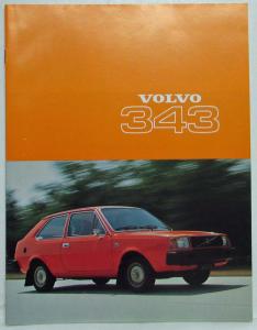 1977 Volvo 343 Sales Brochure - Finnish Text