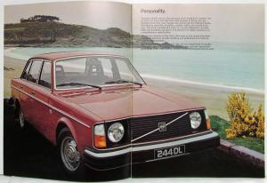 1977 Volvo 244 Sales Brochure - UK Market - Right-Hand Drive