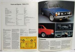 1977 Volvo 244 Sales Brochure - UK Market - Right-Hand Drive