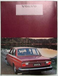 1977 Volvo 244 Sales Brochure - UK Market - Right-Hand Drive