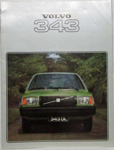 1978 Volvo 343 Sales Brochure - UK Market - RHD