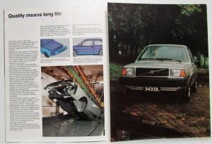 1978 Volvo 343 Sales Brochure - UK Market - RHD