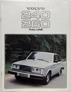 1978 Volvo 240 and 260 Series Sales Brochure