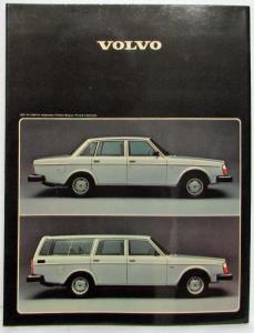 1978 Volvo 260 Series Sales Brochure - Dutch Text - Belgian Market