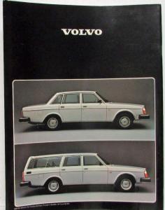 1978 Volvo 260 Series Sales Brochure - French Text - Swiss Market