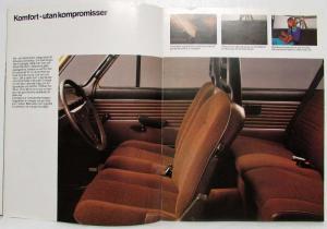 1978 Volvo 66 Sales Brochure - Swedish Text