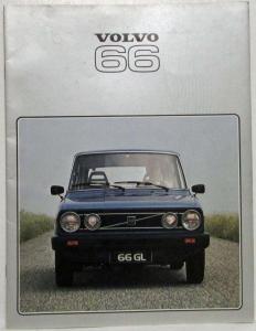 1978 Volvo 66 Sales Brochure - French Text - French Market