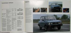 1978 Volvo 66 Sales Brochure - French Text - French Market