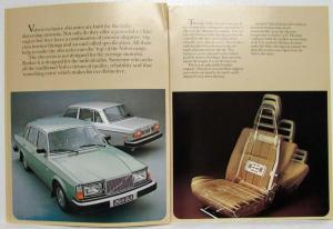 1978 Volvo 260 Series Sales Brochure - UK Market