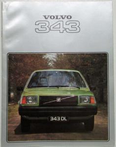 1978 Volvo 343 Sales Brochure - Dutch Text