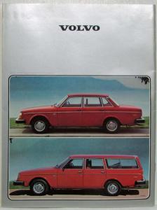 1978 Volvo 240 Series Sales Brochure - UK Market